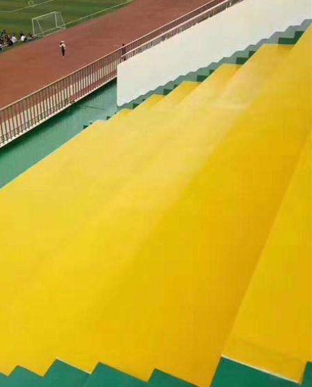月湖球场台阶翻新修补改造